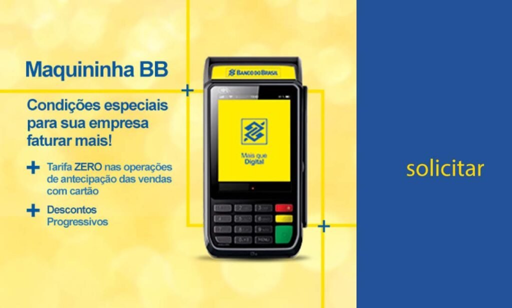 BBzinha maquina de cartão Banco do Brasil veja como solicitar